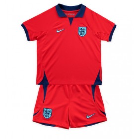 Baby Fußballbekleidung England Auswärtstrikot WM 2022 Kurzarm (+ kurze hosen)